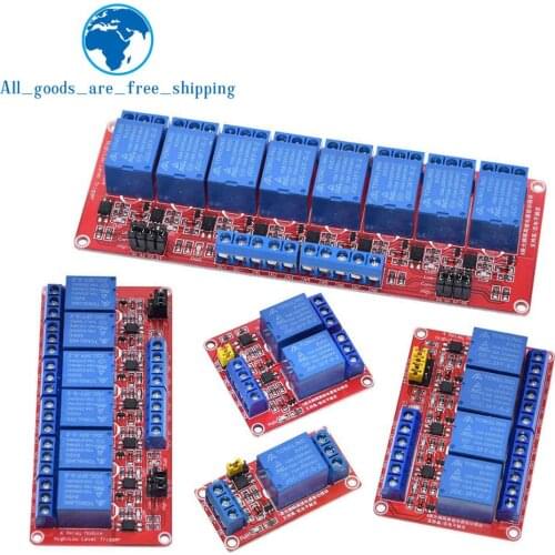 Relay module 1 2 4 6 8 Channel 5V 12V Relay Module Board Shield with Optocoupler Support High and Low Level Trigger for Arduino