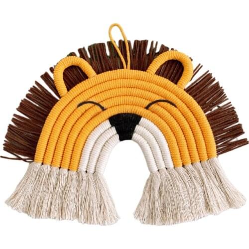 Hand-Woven Rainbow Tapestry Ornaments Wall Tassel Hanging Pendant Kids Room Home Art Decoration