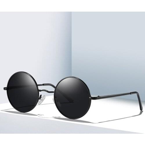 Classic Round Frame Polarizer Sunglasses Mens Retro Sunglasses Womens Fashion Sun Glasses Driving Eyewear Gafas De Sol Hombre