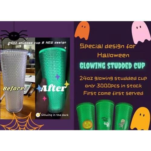 Tumbler Studded Cups Diamond Radiant Goddess glowing Straw Mug Double Layer Durian Cup Coffee Summer Cold Cup 710ml/24oz
