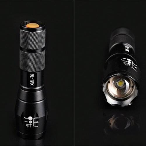 CREE E17 XML T6 3800Lumens flashlight High Power LED 5 Mode Zoomable Tactical LED Flashlights torch light For Camping Outdoor Ni