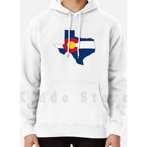 Texas And Colorado Love! hoodies long sleeve Avalanche Broncos Mountain West Skiing Snowboarding Mountain National