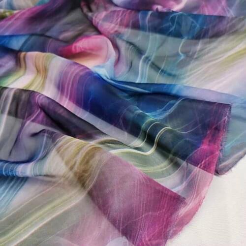 ON Sale 3 Yards Dancing Fabric Flowing 30D Chiffon Thin Cosplay Material DIY Craft Accessory