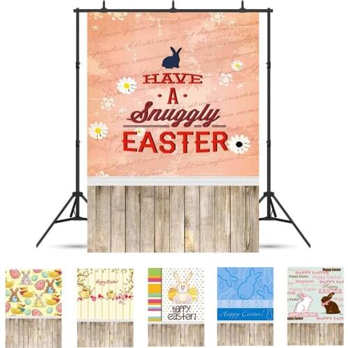 Spring Happy Eatser Wooden Floor Baby Photo Backgrounds Customized Photography Backdrops For Photo Studio Baby Kids Photophone