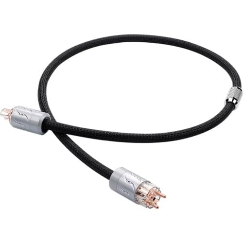 Viborg MTU-VP1501 16pcs Multplex Copper Schuko Audiophile AC Power Cable with EU Standard VE512+VF512 Plug