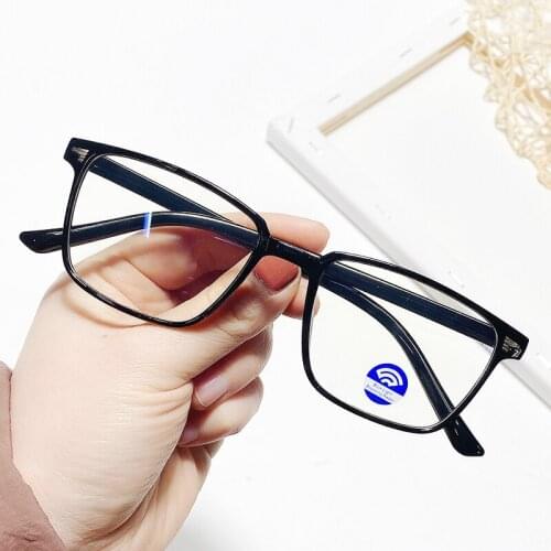 Square Anti Blue Light Glasses Frame 2021 Womens Eyeglasses Frame Computer Eyeglasses Vintage Men Spectacles Transparent Frames