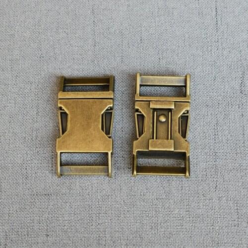 10 Pieces 20mm Bronze Metal Detach Buckle use for Outdoor Sports Bags Students Webbing Bags Luggage travel buckle