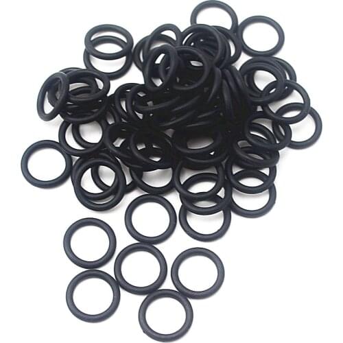 100Pcs Black "O" Type Sealing Rubber Ring Gaskets 5/6/7/8/9/10 *2 MM
