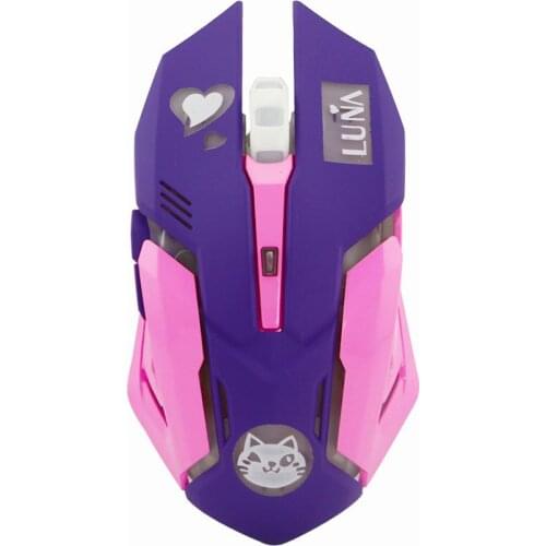 2.4G Wireless Mouse Rechargeable Silent Ergonomic Computer Mause 2400 DPI Optical RGB Gaming Mice With Mouse Pad For PC Laptop