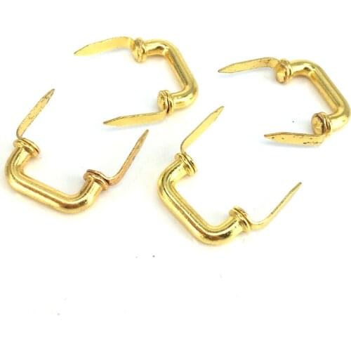 20PCS 24*7*12MM Mini Door Knobs Decorative Jewelry Box Chest Case Drawer Cabinet Pull Handles Gold