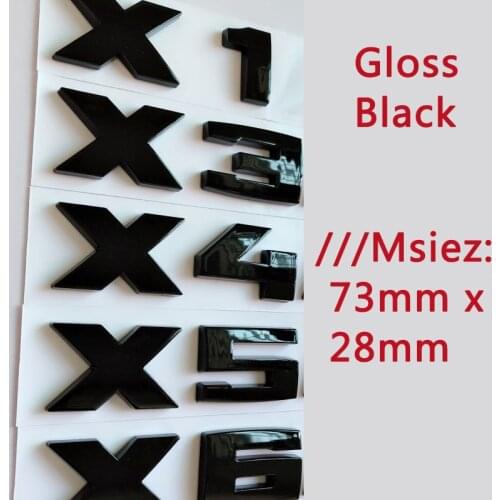 3D Gloss Black M-sport Emblem for BMW M1 M2 M3 M4 M5 M6 X1M X2M X3M X4M X5M X6M Car Trunk Sticker Rear Badge Letters Emblems