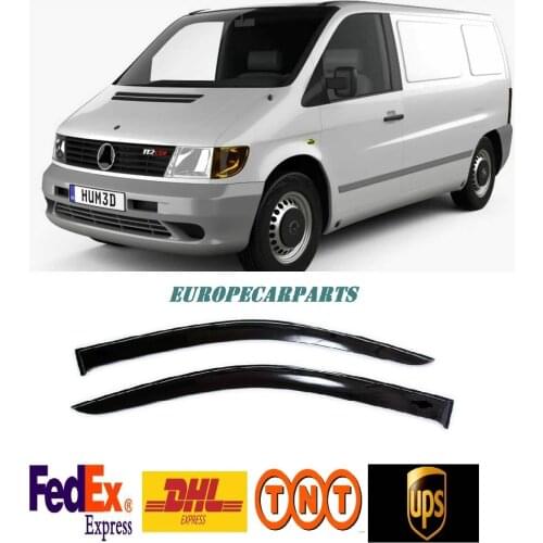 For Mercedes Vito 1996-2003 Side Window Visors Sun Rain Guard Vent Deflectors 4 pieces