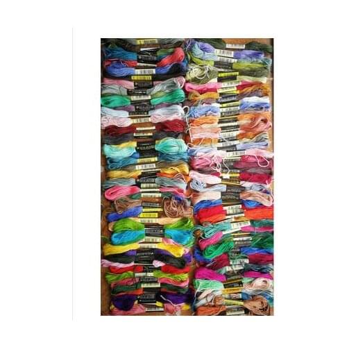 447 Pcs/Set DIY Cross Stitch Threads Hand Embroidery Floss Skeins Full Range Of Colors Friendship Bracelets Floss Crafts