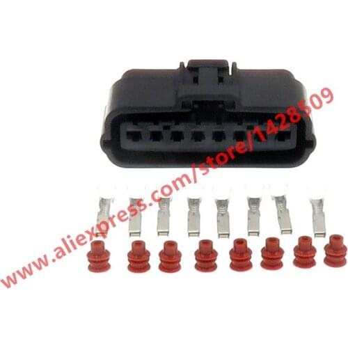 5 Sets 8 Pin Waterproof Electrical Sealed Automotive Connector Female Plug With Pins And Seals