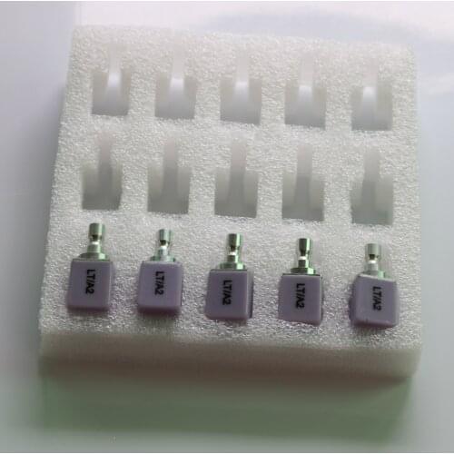 5 Pieces C14 LT HT Emax Glass Ceramic Dental Lithium Dislicate Blocks Cerec Blocks CAD CAM All Kind of Colors
