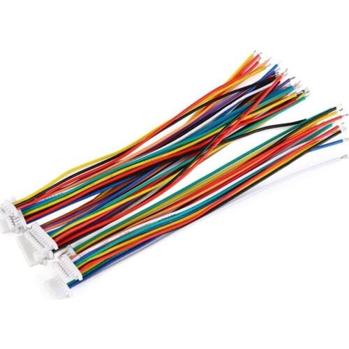 50PCS/1Lot SH1.0mm Connector Single/Double Head Male Extension Cord Electronic Cable Connection Terminal Wires 2P 3 4 5 6-10PIN