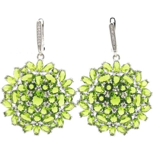 43x18mm Zultanite Delicate Fine Cut Rhodolite Garnet Bright Zircon For Women Fine Jewelry 925 Sterling Silver Earrings