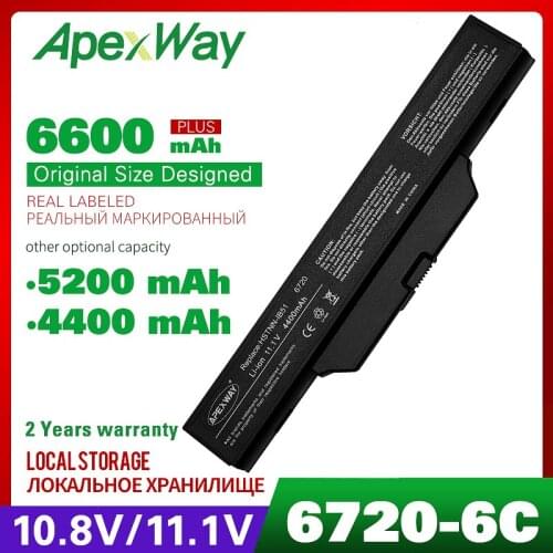 11.1V Laptop Battery For for HP/COMPAQ Business Notebook 6720s 6730s 6735s 6820s 6830s for COMPAQ 510 511 610 615 HSTNN-LB51