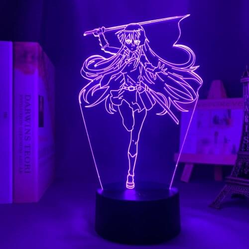Anime Led Light Akame Ga Kill Akame Figure for Bedroom Decor Night Light Manga Childrens Birthday Gift Room Anime 3d Lamp Akame