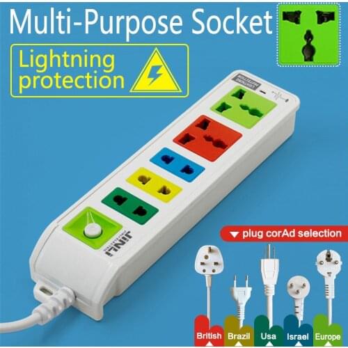 AU EU UK US security mode power socket with 1.8 Meter / 5.9Ft