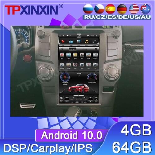 64G For Toyota 4 Runner Android 9 Car Radio Tape Recorder Multimedia Player GPS Navigation Tesla 13.6'' Vertical Big HD Screen