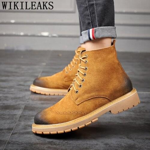 Genuine Leather Boots Men Desert Boots Ankle Boots Men Shoes+male Formal Shoes Men Bota Motociclista Heren Schoenen Buty Meskie