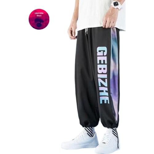 New Mens Pants Fashion Hip Hop Harajuku Streetwear Jogger Pants Men Casual Men Clothing Elastic Waist Cargo Pants Men Trousers