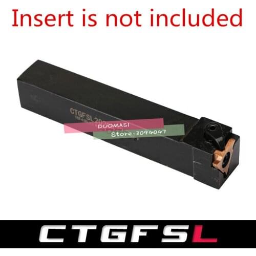 CTGFSL1616H16 16MM External Grooving Turning Slotting Tool Holder For Lathe Machine CNC Cutting Turning Tool Set Holder