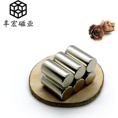 D10 * 20 round magnetic column large suction NdFeB electroplating strong magnetic 10*20 strong magnetic rod N35 high performance