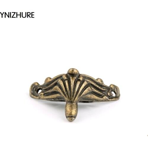 Rushed 50pcs 35*21mm Imitation Bronze Small Feet Zinc Alloy Foot Wooden Boxes Decorated Furniture Legs Supporting Corner
