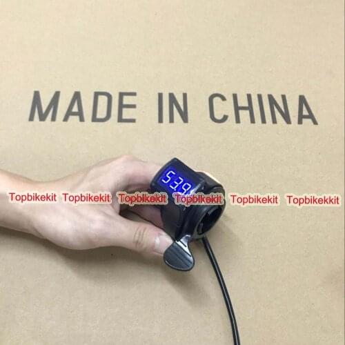 Ebike Throttle Thumb throttle with LCD digital voltage display for ebike 24V / 36V / 48V / 72V / 84V /Ebike DIY Parts