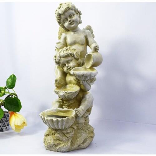 Solar Angel Figurines Angel Solar Powered LED Outdoor Decor Garden Light