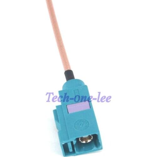 2 piece/lot GPS External Antenna Cable Fakra Z Female to Female RF Coax Adapter Pigtail Jumper Cord 0.5 Feet