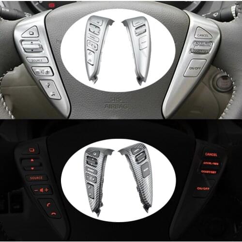 Car -styling buttons For Nissan Sentra Livina Almera Cube Versa Note Multi-function Car steering wheel control buttons 25550-3D