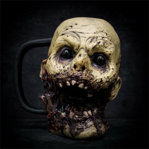 Halloween Scaring Mug,Scaring Mugs Are Amazingly Realistic Skull Tea Cups Funny Cruella Stainless Steel Tumbler