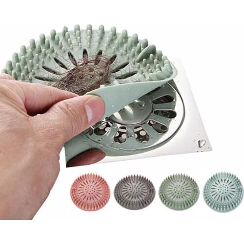 Sink Plug Cover Bathroom Shower Floor Anti-blocking Lid Hair Catcher Drainer Filter Hair Stopper