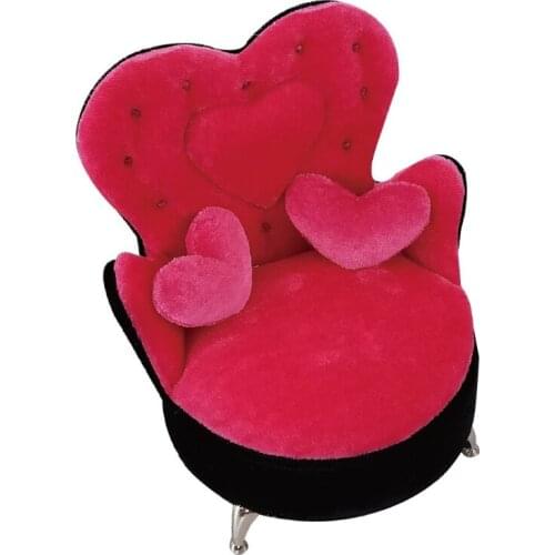 Dollhouse Fancy Couch Sofa Jewelry Storage Organizer Box Can Open Armchair Sofa F3MD