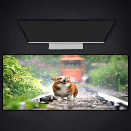 Mairuige Smiling puppy pattern keyboard pad, as an essential desk pad for PC, durable mouse pad in office