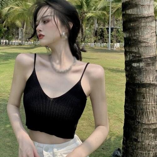 Fashion Women Sexy Solid Color Summer Camis Crop Top Female Casual Slim Sleeveless Short Tank Tops
