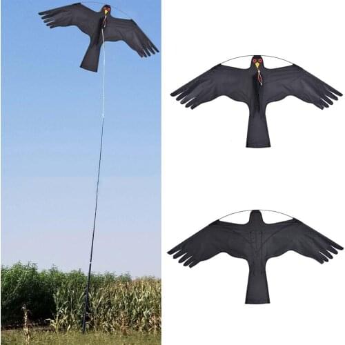 New Bird Scarer Emulation Flying Hawk Drive Bird Kite For Garden Scarecrow Yard Farm Home Breeze Easy To Fly Bird Repeller