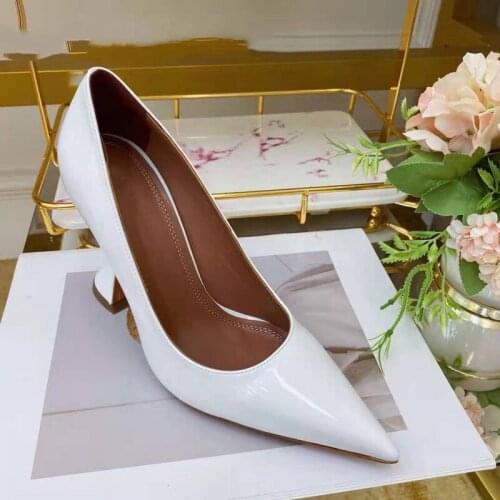 2021 Spring and Autumn New Womens High Heels Shallow Mouth Pointed-Toe Womens Shoes