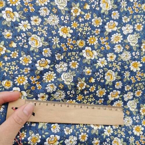 New Arrivals Twill Cotton Fabric Children'fabric Household Hand Sewing Patchwork Printed Floral Decoration for Bedding Quilting