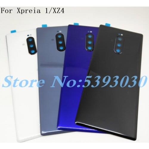 New Original For Sony Xperia 1 XZ4 J8110 J8170 J9110 Glass Back Battery Cover Rear Door back case Housing Case Repair Parts