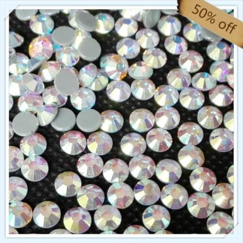 Strong adhesive FREE SHIPPING size ss16 4mm CRYSTAL AB color with 1440 pcs each pack ; diamond stone for woman bag