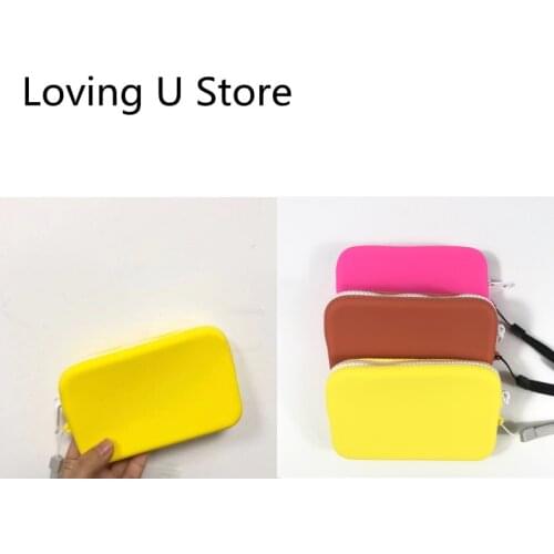 Silicone Short zip women wallet and Coin purse Cell Phone Case Zip