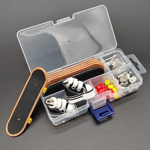 Tech Mini Finger Skate Scooter Ramps Skateboard Fingerboard Accessories Set Skateboard Deck Fingertip Bmx DIY Kids Novelty Toys