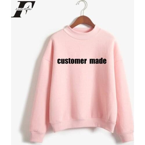 CUSTOMIZE LOGO printed hoodie sweatshirt kpop Korean cotton Hooded Pullovers streetwear CUSTOMIZE MADE 3949-WY12