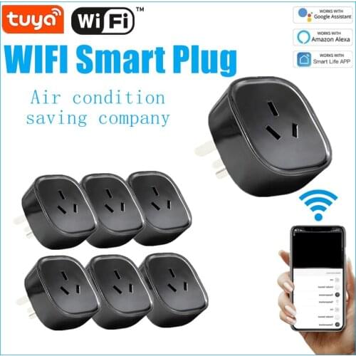 1-30Pieces Tuya Smart Plug WIFI Charge Statistics Timing Wireless Socket Via Smart Life Control For Alexa Google Home Tmall EIF