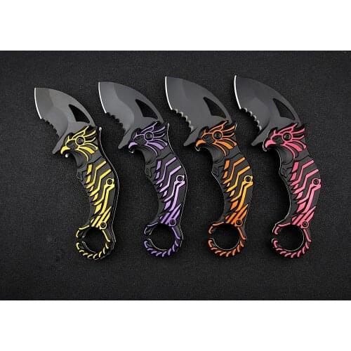 Karambits Folding Blade Utility Knife - Eagle Claw Self Defense Outdoor Knife - Hunting Camping Hiking Fishing Knifes