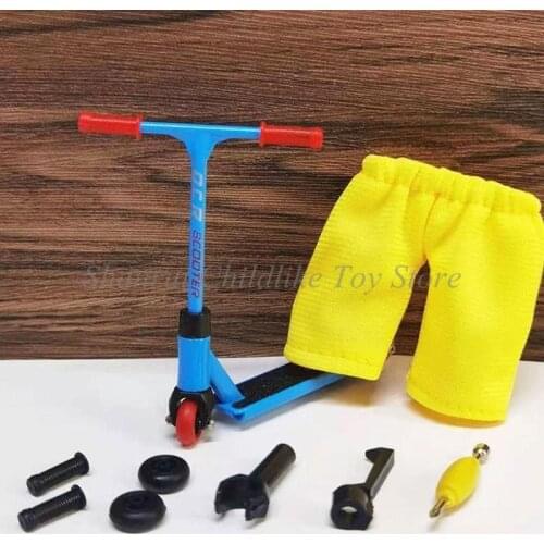Mini Skateboard Finger Alloy Finger Scooter Scooter Model Finger Board Accessories Mini Skateboard Finger Toy For 3 Years Old